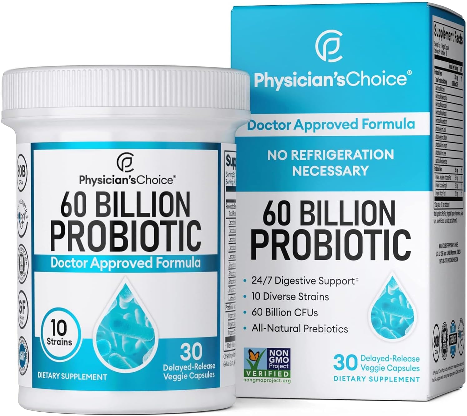 Garden of Life Mood Probiotics + Physician's Choice 60 Billion CFU 10-Strain Probiotics Bundle