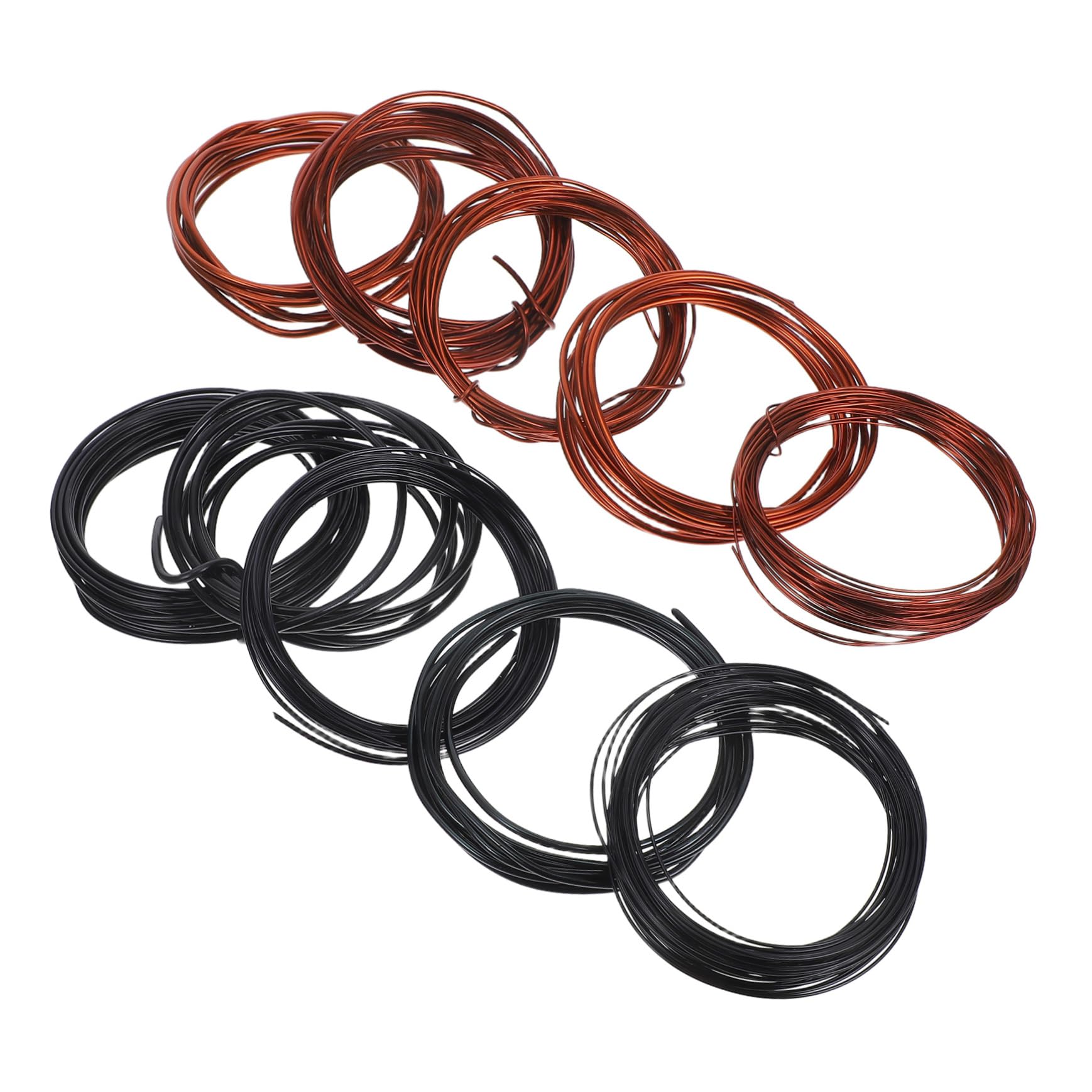 FOYTOKI 10pcs Thick Textured Aluminum Wire Bonsai Training Tool Bendable Wire for DIY Jewelry Florist Supply