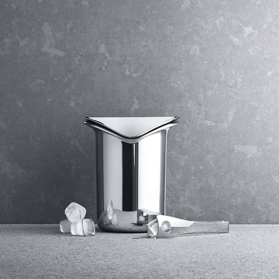Amazon.com: Georg Jensen Stainless Steel Ice Bucket with Tong