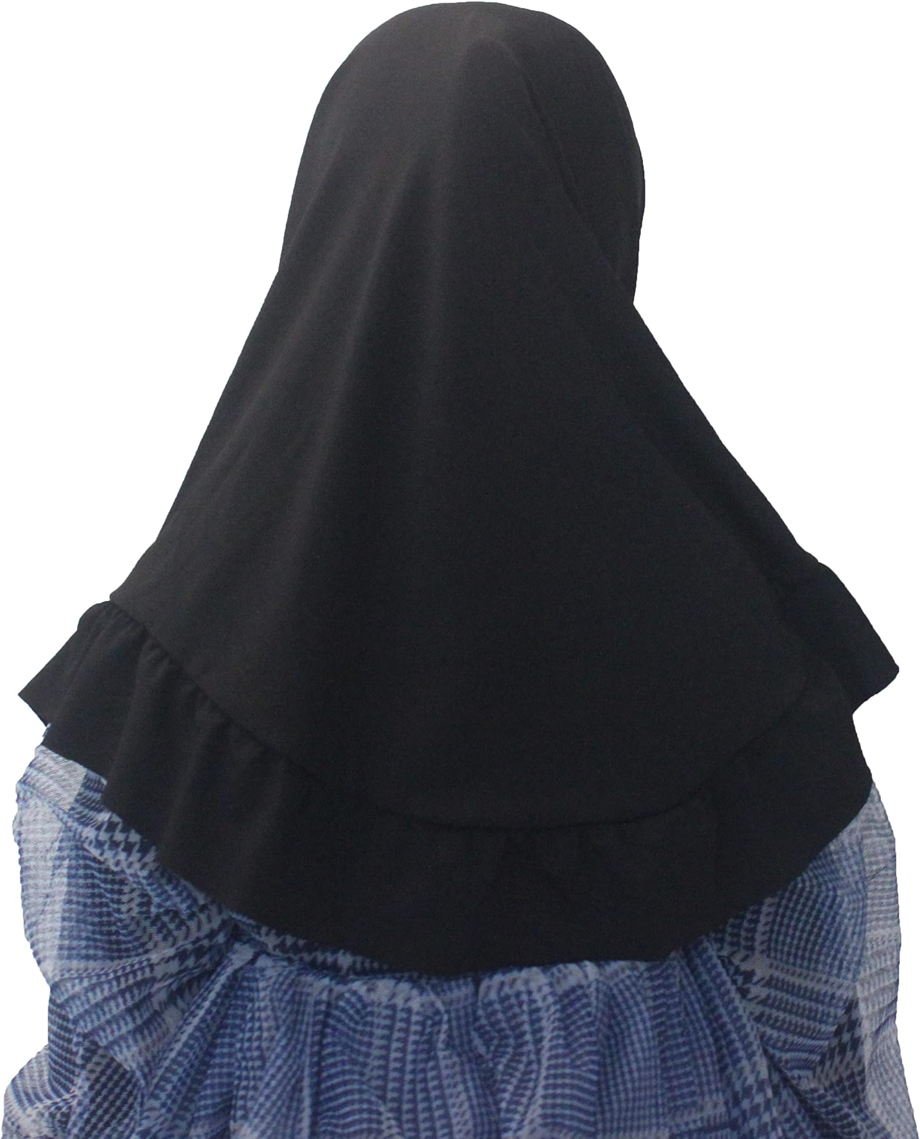 Hijab Scarf Girls Kids Ruffle Lotus Leaf Hijabs Solid Color Head Scarfs for Baby