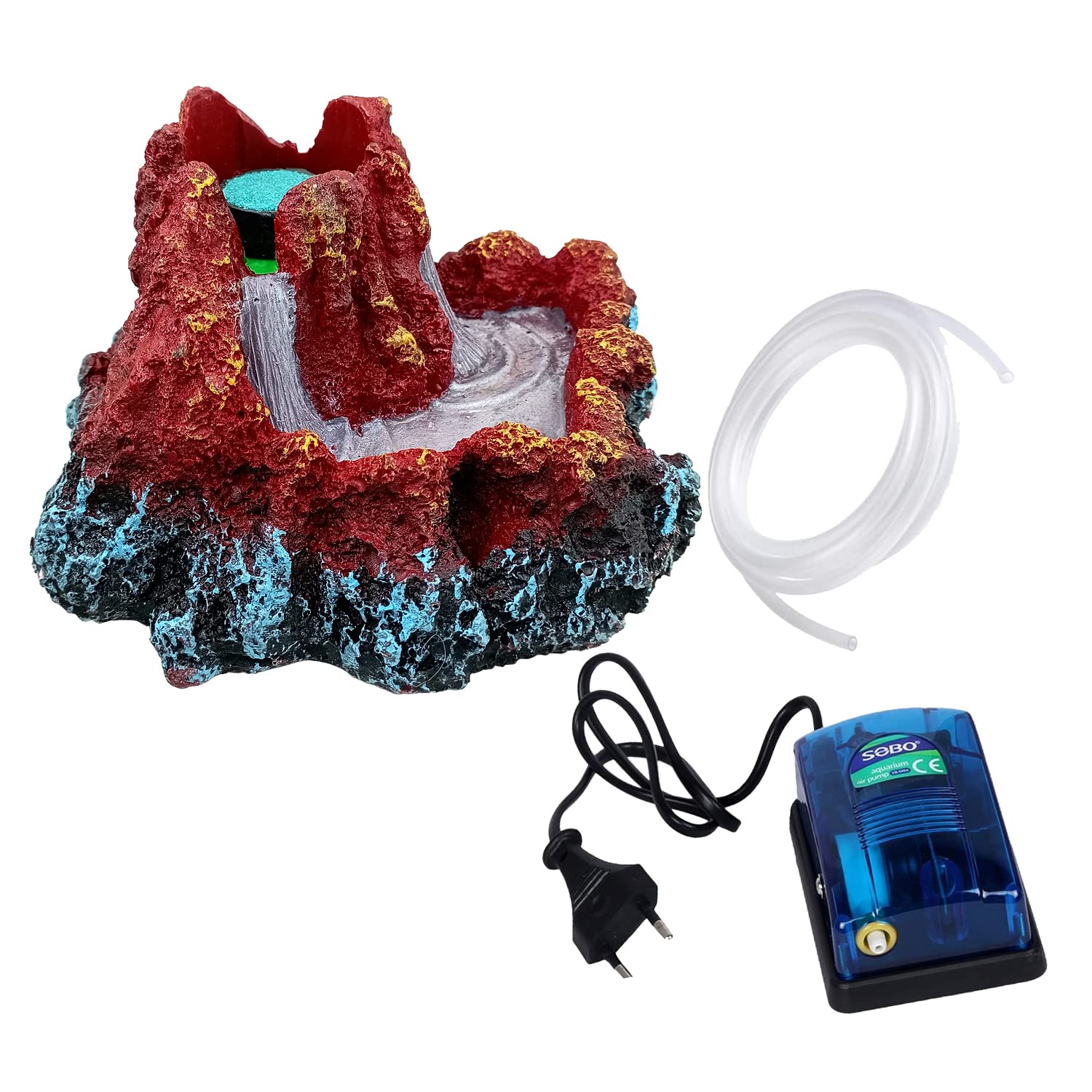 JAINSONS PET PRODUCTS Aquarium Decorative Volcano Led Bubbler Submersible Light, Aquarium Ornament for Fish Tank Decoration (Volcano with AIR Pump & Pipe) (B0BXLCBJCB) Amazon Price History, Amazon Price Tracker