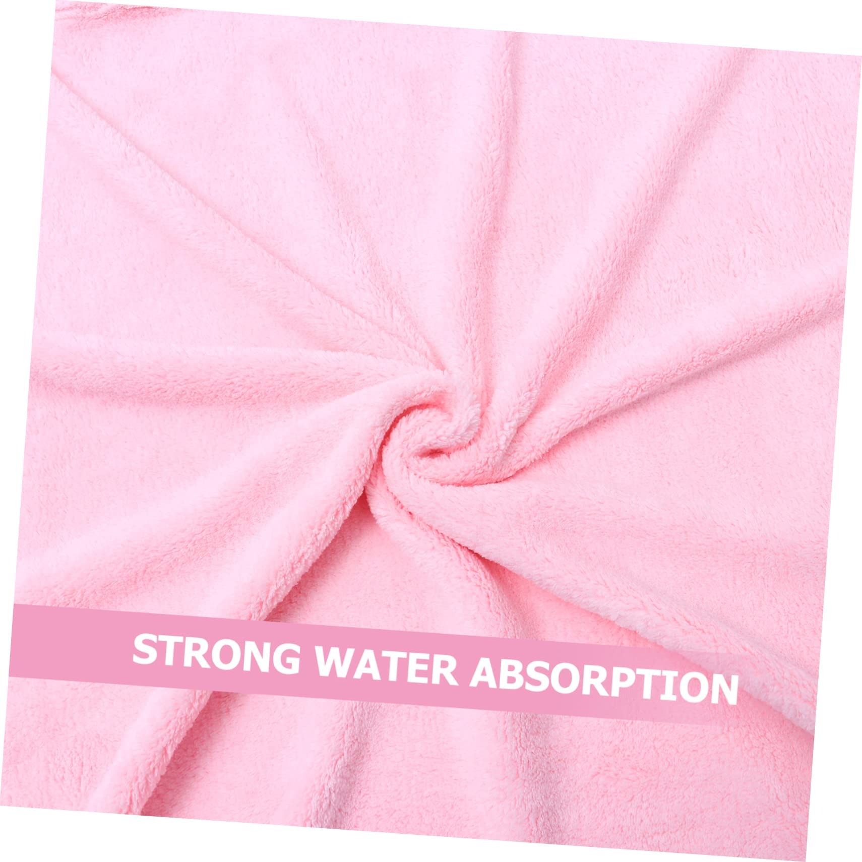 Kinderbadetuch mit Kapuze in Rosa Cartoon Design Weiches und Wasserabsorbierendes Poncho Badetuch aus Polyester und Chinlon für Babys und Kinder