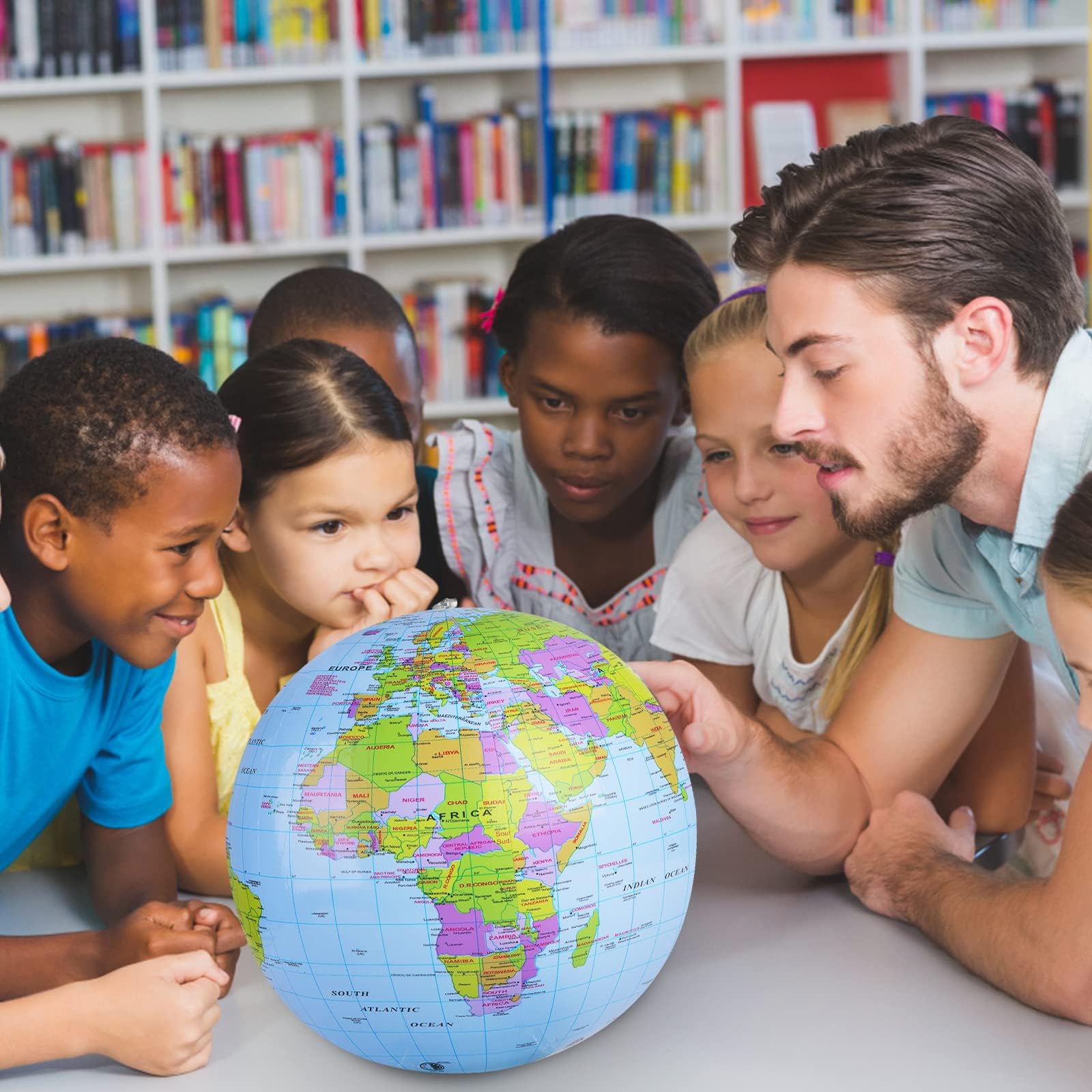 Pallone Gonfiabile Mappamondo, Un Gioco Da Spiaggia Educativo
