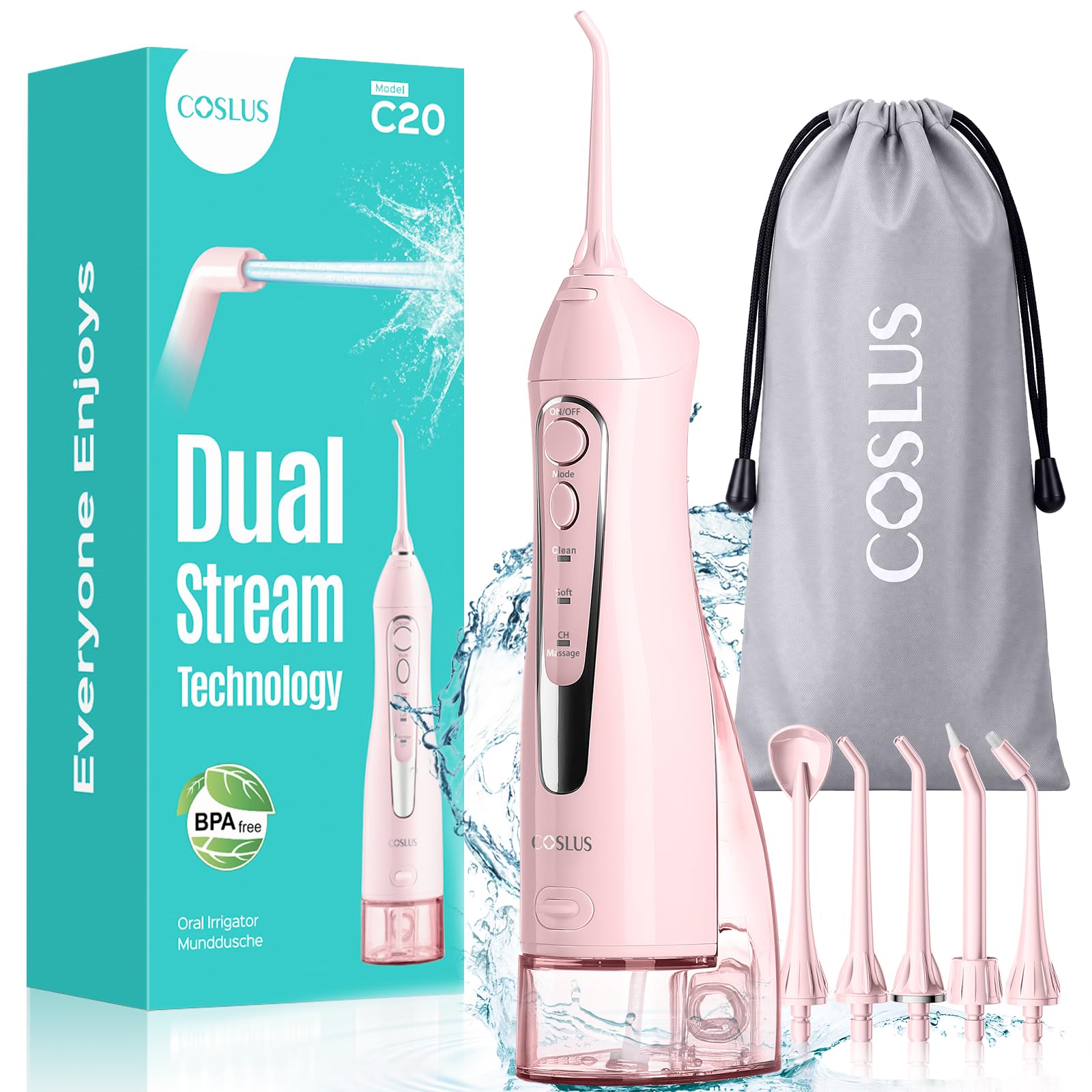 COSLUS ADA Water Flosser - Professional Dental Pick -11