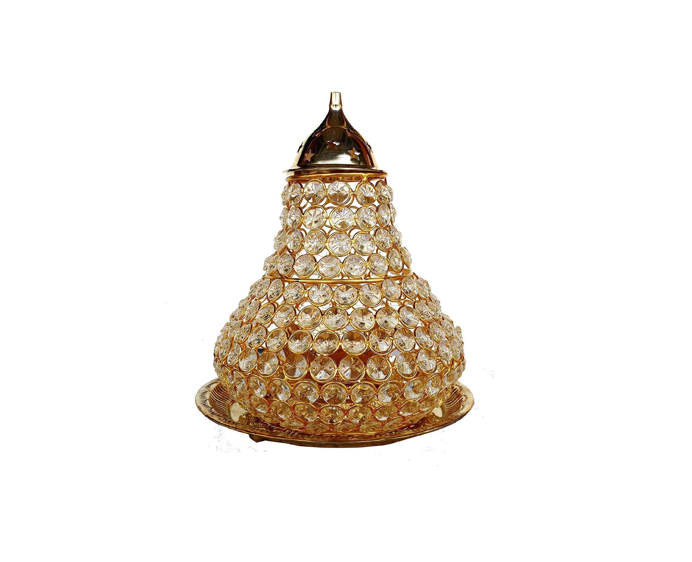 Lampada Tempio Ottone Lampada Olio Ottone Rastogi - Akhand Diya 25cm ...
