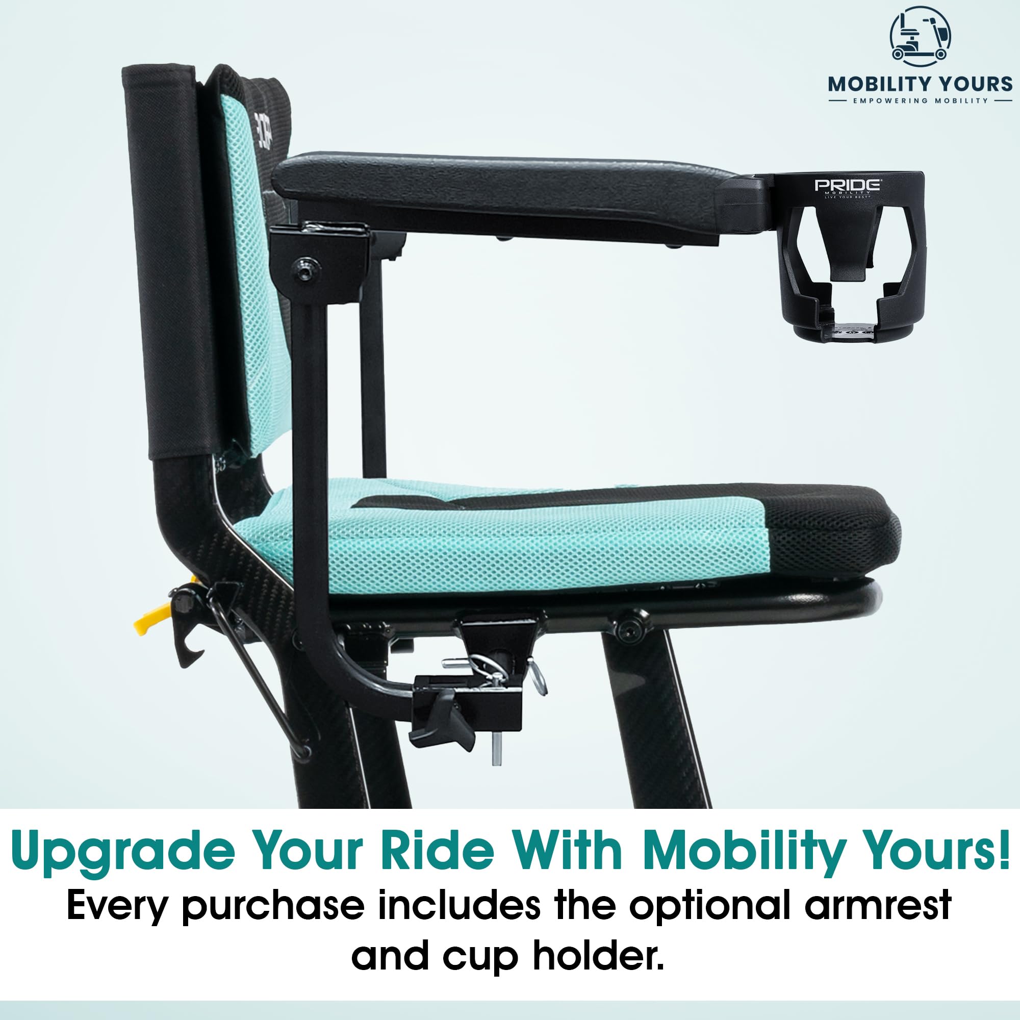 Pride Mobility Go Go Super Portable + Accessories, USA Made Foldable Mobility Scooter for Adults, Airline Approved, LED Lighting, 300 lb Capacity, Comfortable 18