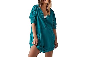 Womens Oversized Hooded Romper with Pockets: The Epitome of Comfort and Style