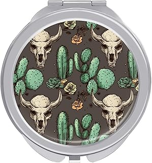 Skull of Bull and Cute Cactus Travel Makeup M...