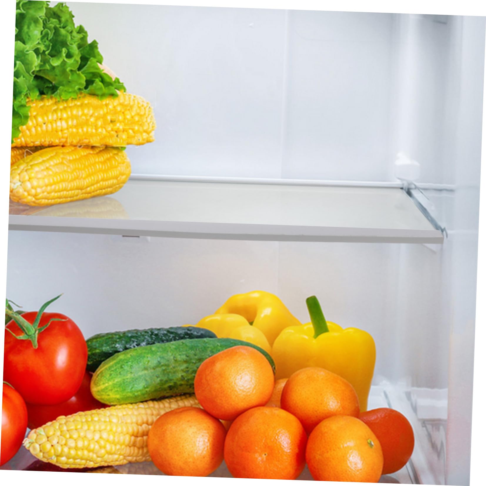 Ripiano Frigo in Vetro Temperato per Frigorifero e Freezer | Supporto Divisorio in Vetro, Bordi senza Sbavature, Flessibilità Regolabile, Capacità di Carico per Cucina
