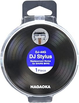 NAGAOKA DJ-44G Replacement Stylus for Record Cartridge SHURE M44GM44-7