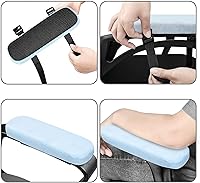 Vista 3 de MOSISO Reposabrazos para Silla (Paquete de 2), Almohadillas de Espuma de Memoria para Sillas de Casa/Oficina, Fundas Cómodas para Brazos