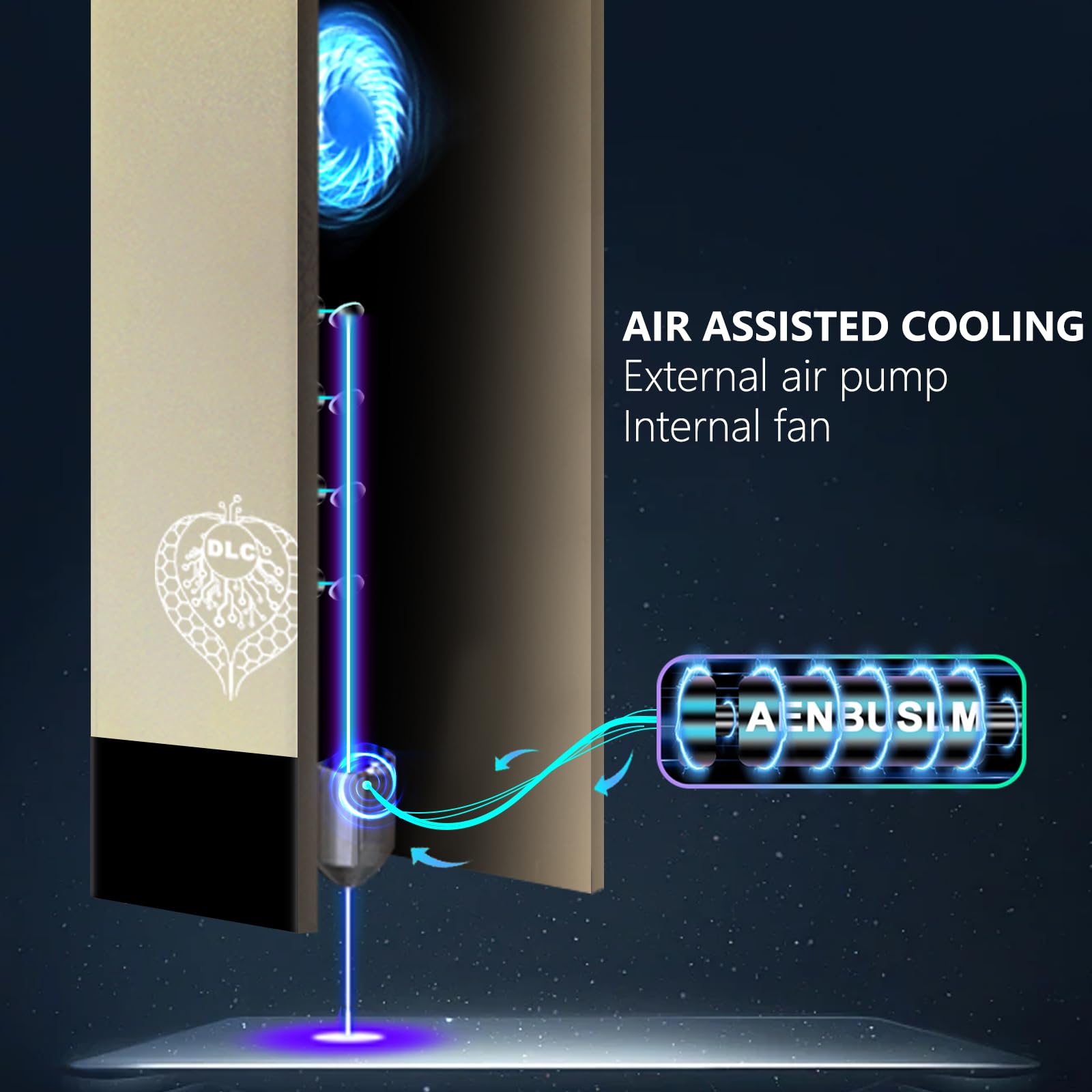 DLC - 120W Laser Engraving Cutting Module with Air Assist 20W20000mW Output PowerBuilt-in FACCompressed Spot CNC Carving DIY Laser Master for Laser Cutter Laser Engraver Machine - Class 4 product thumbnail 7