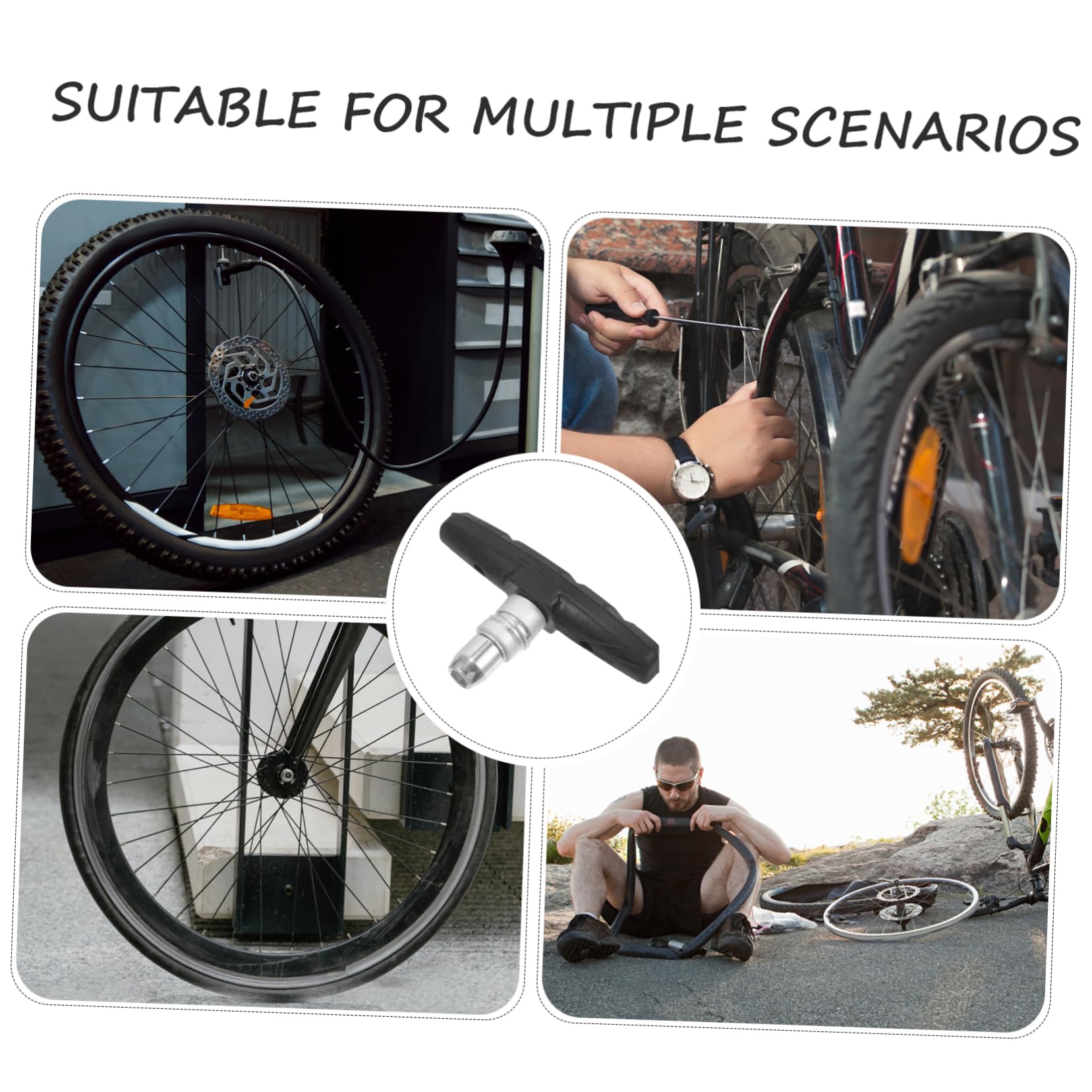 BESPORTBLE Plaquettes De Frein VTT Câbles Voiture Disque De Frein Vélo Poignées Plaquettes De Frein Vélo Trousse Scooter Les Bretelles Serrer Vélos Étagère Leviers Métal