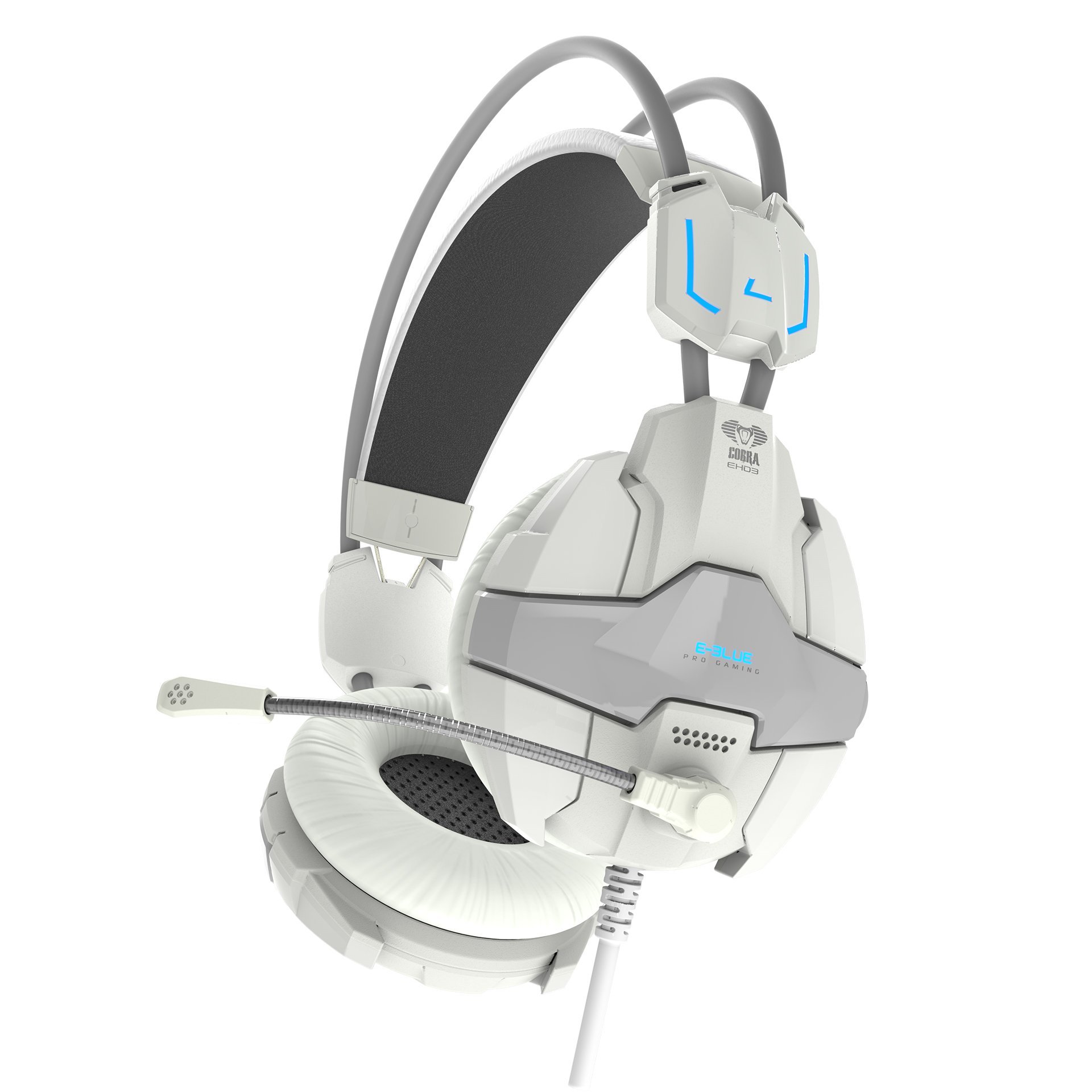 E-Blue EHS902WHAA Cobra Advanced White USB and 3.5mm Gaming Headset