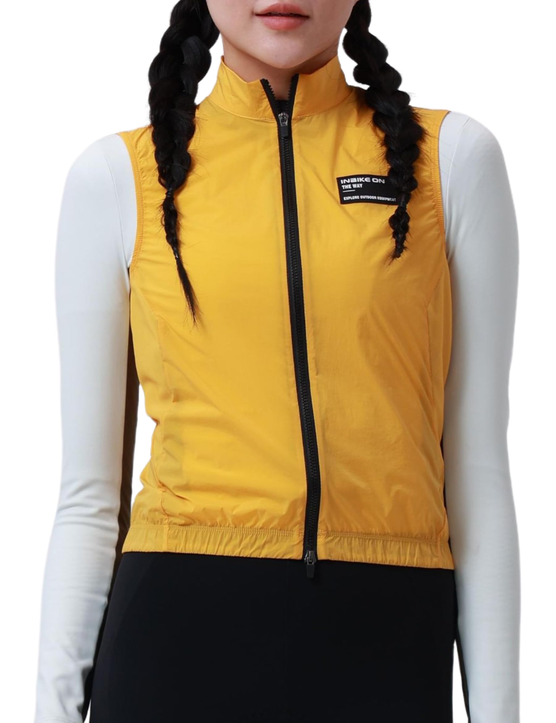 INBIKE Womens Cycling Vest Lightweight Windproof Sleeveless Cycling Jacket for Women Bike Vest For Cycling Hiking Running