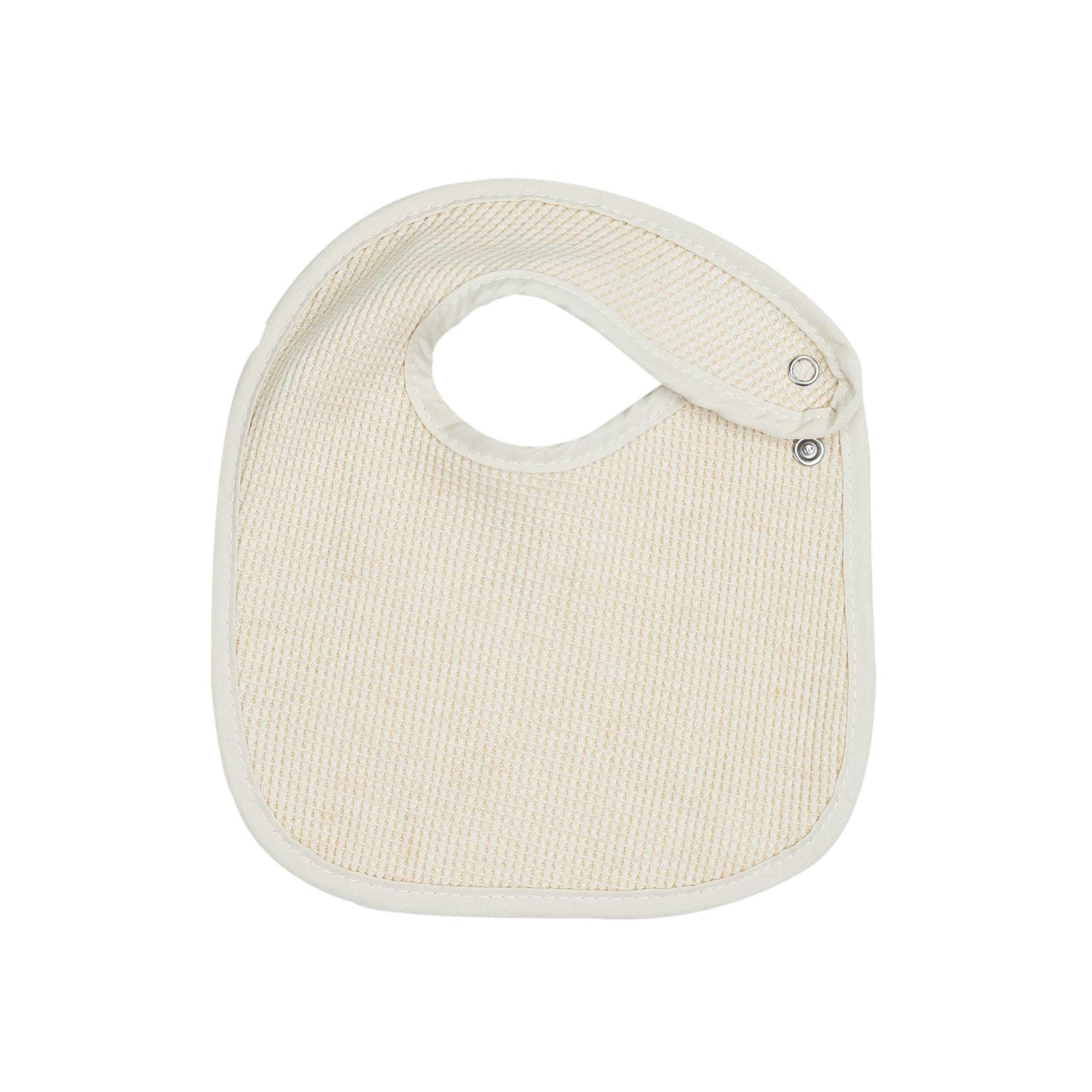 Trois Kilos Sept – Lot de 6 Bavoirs Bébé Naissance Nid d’Abeille, Fermeture Pression, Doux et Absorbants, Dès la Naissance