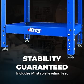 Kreg Multi-Purpose Shop Stand, KRS1035, Alloy Steel, Blue, 20 x 28