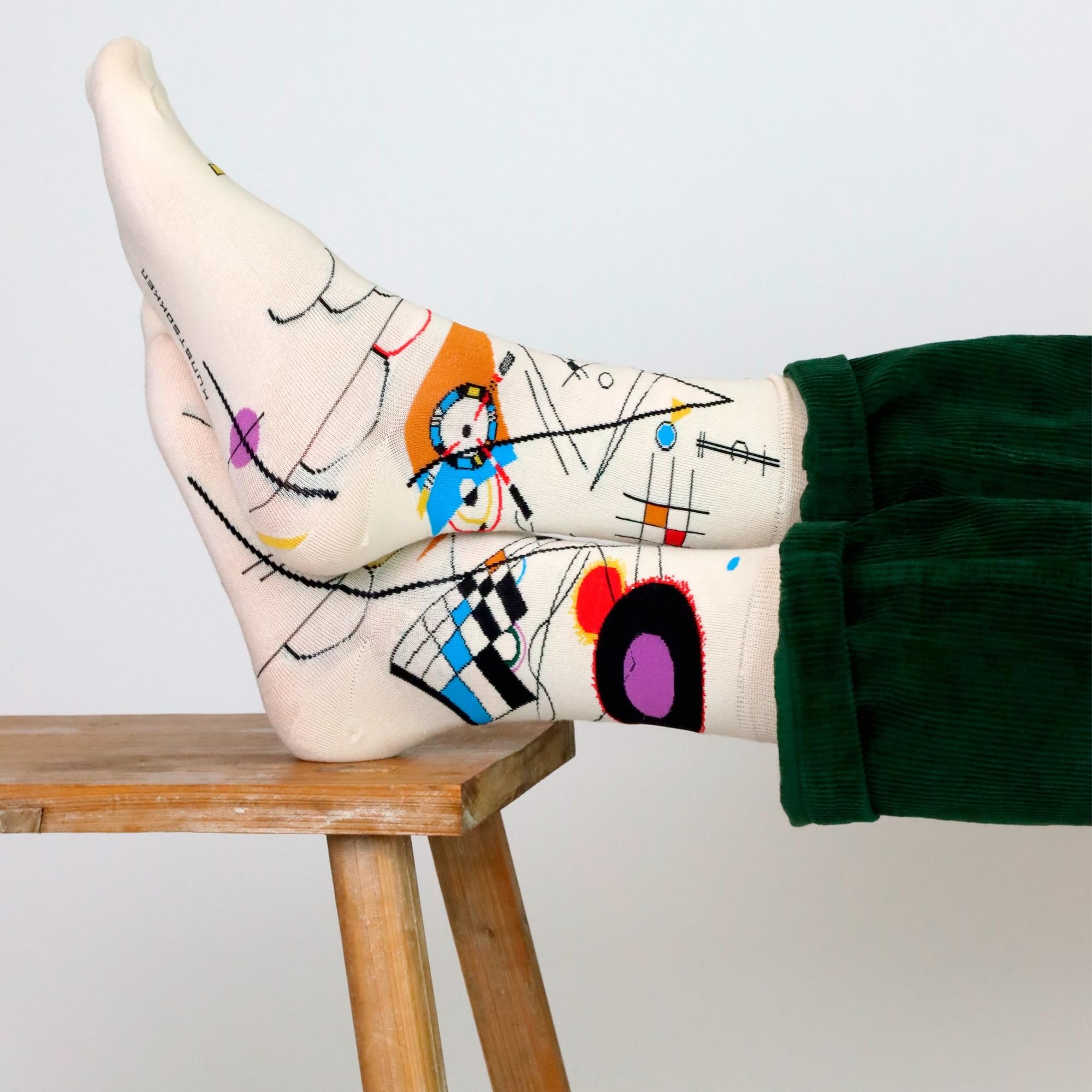 Chaussettes artificielles multipack – Chaussettes artistiques amusantes pour homme Motif artiste Cadeaux pour les amateurs d'art Chaussettes Artsy Socks Cadeau de Noël