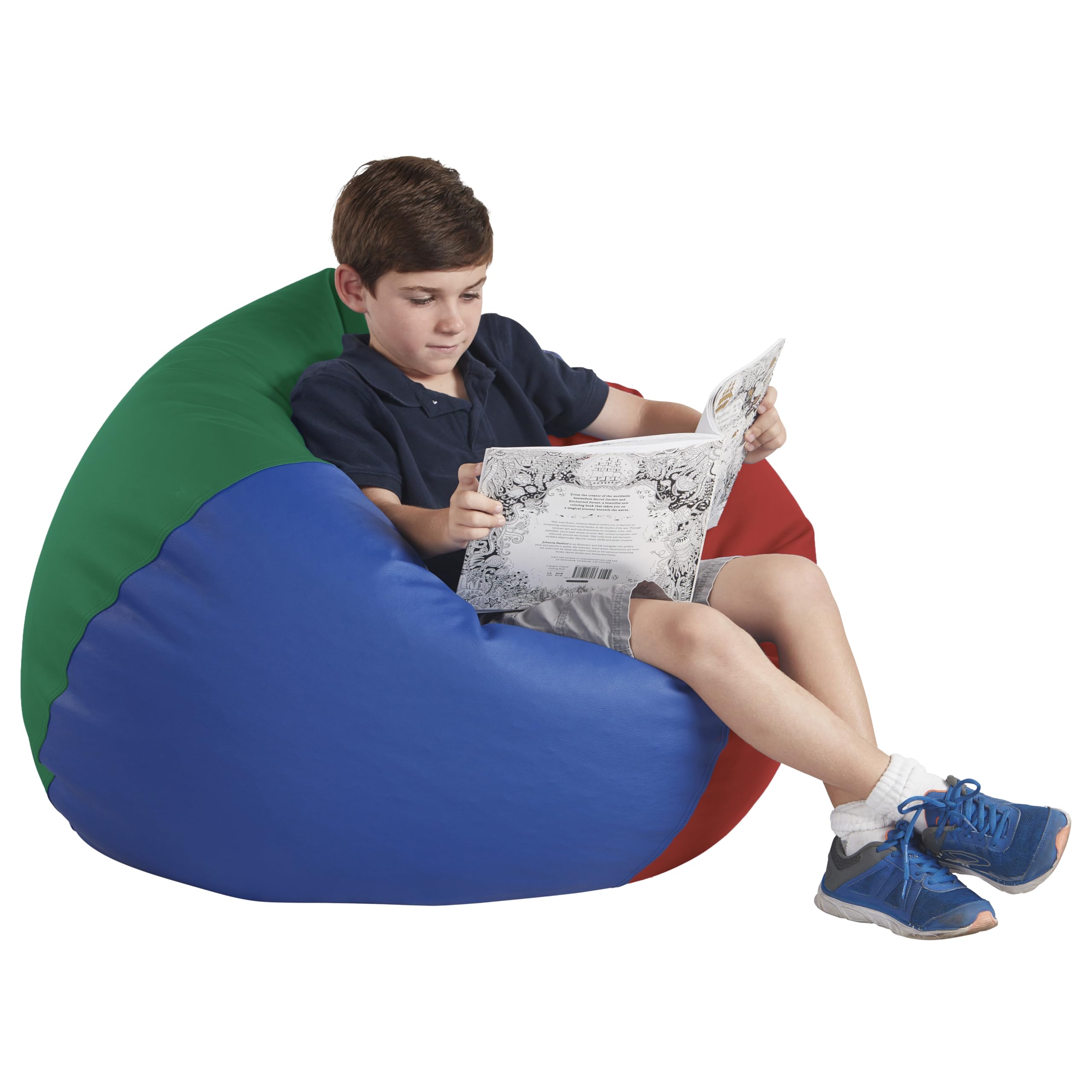 FDP SoftScape Classic 35" Standard Bean Bag Chair, Furniture for Kids, Perfect for Reading, Playing Video Games or Relaxing, Alternative Seating for