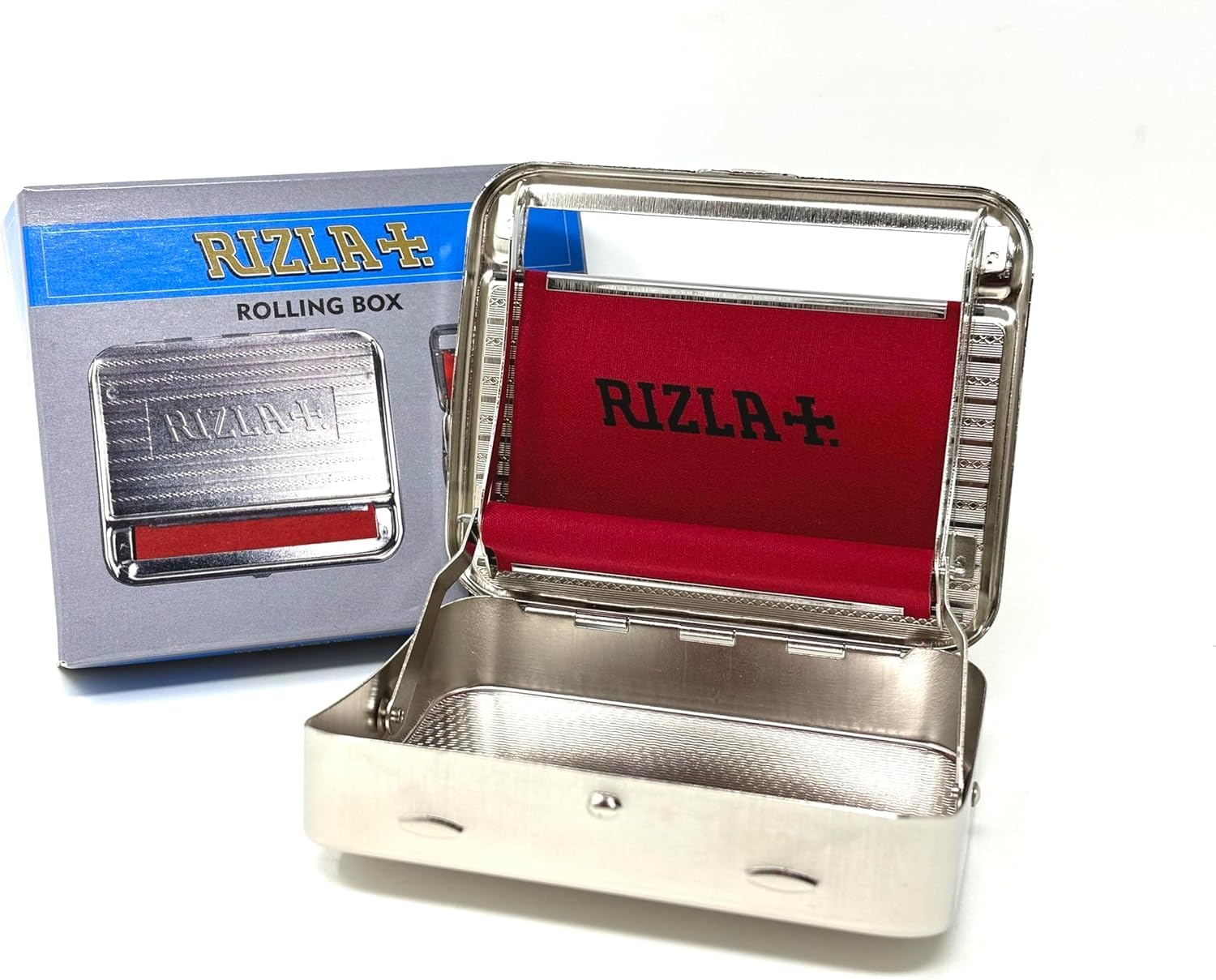 Rizla Metal Automatic Rolling Tin, Great for Rolling Rizla Papers