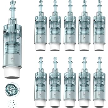 Dr.pen Ultima M8 16 Pin Replacement Cartridges Original Dr Pen Replacement Part for Microneedling Pen M8 Model Authentic Disposable Replacement Cartridges 16 PIN Pack of 10