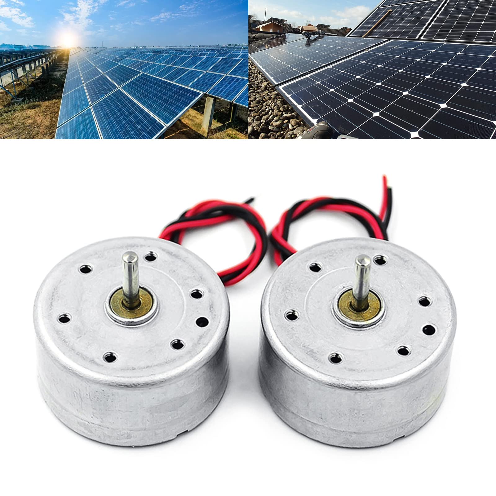 CHENZILIN DC1.5V 3V 4.5V 5V 6V Power Motor RF-300 Solar Motor for Toys Repalcement Repair 2 Pins 2 Wire 2mm Shaft Diameter