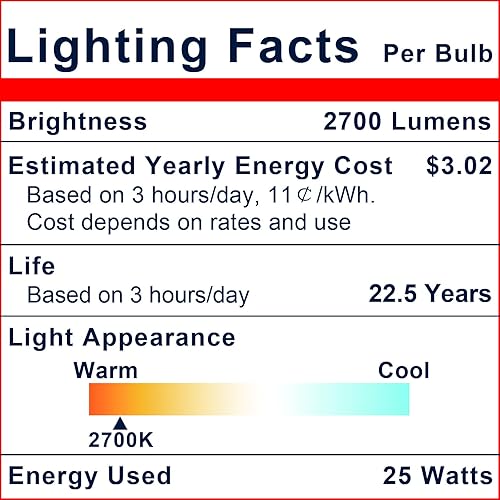 Miniatura 5 de Explux - Bombillas LED PAR38 equivalentes a 250 W, superbrillantes, 2700 lúmenes, regulables, de vidrio completo, impermeable y antienvejecimiento,