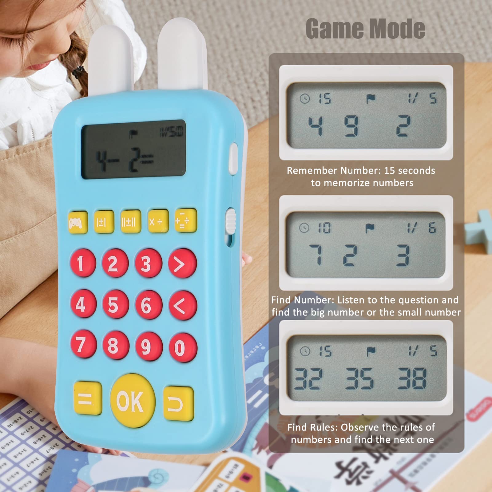 Máquina De Entrenamiento Matemático Vaguelly – Juguete Educativo Para Sumar, Restar, Multiplicar Y Dividir, De Plástico Resistente