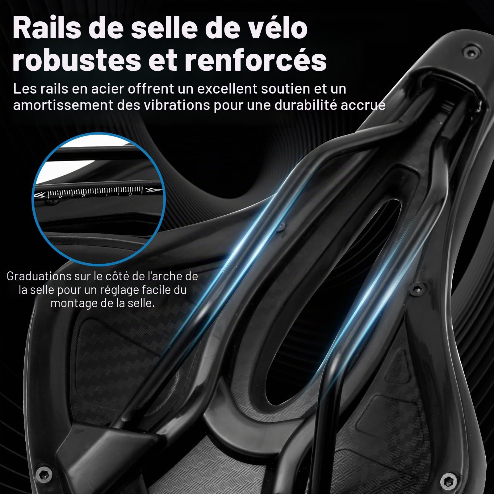 Selle de Velo Ultra Confortable, Femme Selle VTT Confort Homme Siège de Vélo Gel Ergonomique pour Bicyclette VTT Vélos Montagne