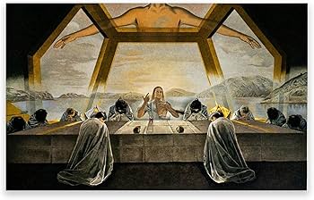 Amazon.co.jp: サルバドール・ダリ「最後の晩餐」キャンバス絵画