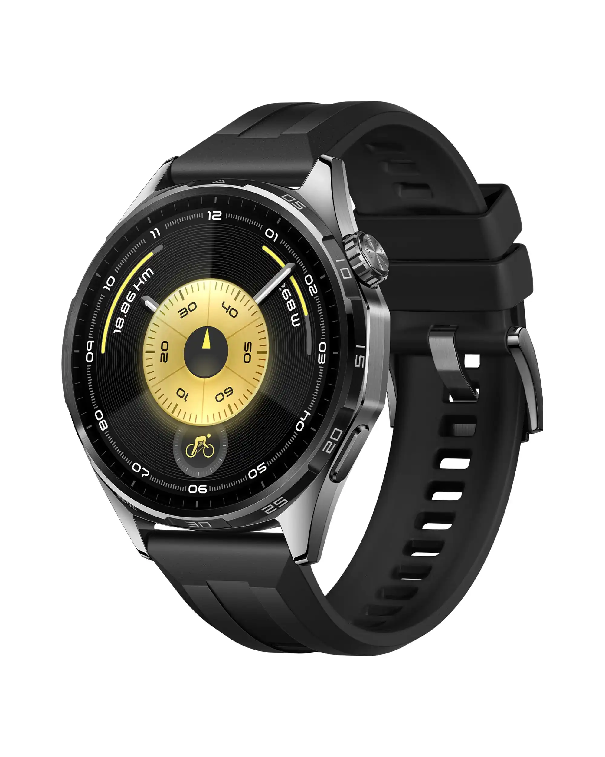 HUAWEI Watch GT 6 Smartwatch, GPS,1,47" AMOLED-Display, Bis zu 21 Tage Akku，Radfahren, 100+ Sportmodi, Kompatibel mit Android™ & iOS, Gesundheitsmonitoring, emotionales Wellbeing, Schwarz, 46mm