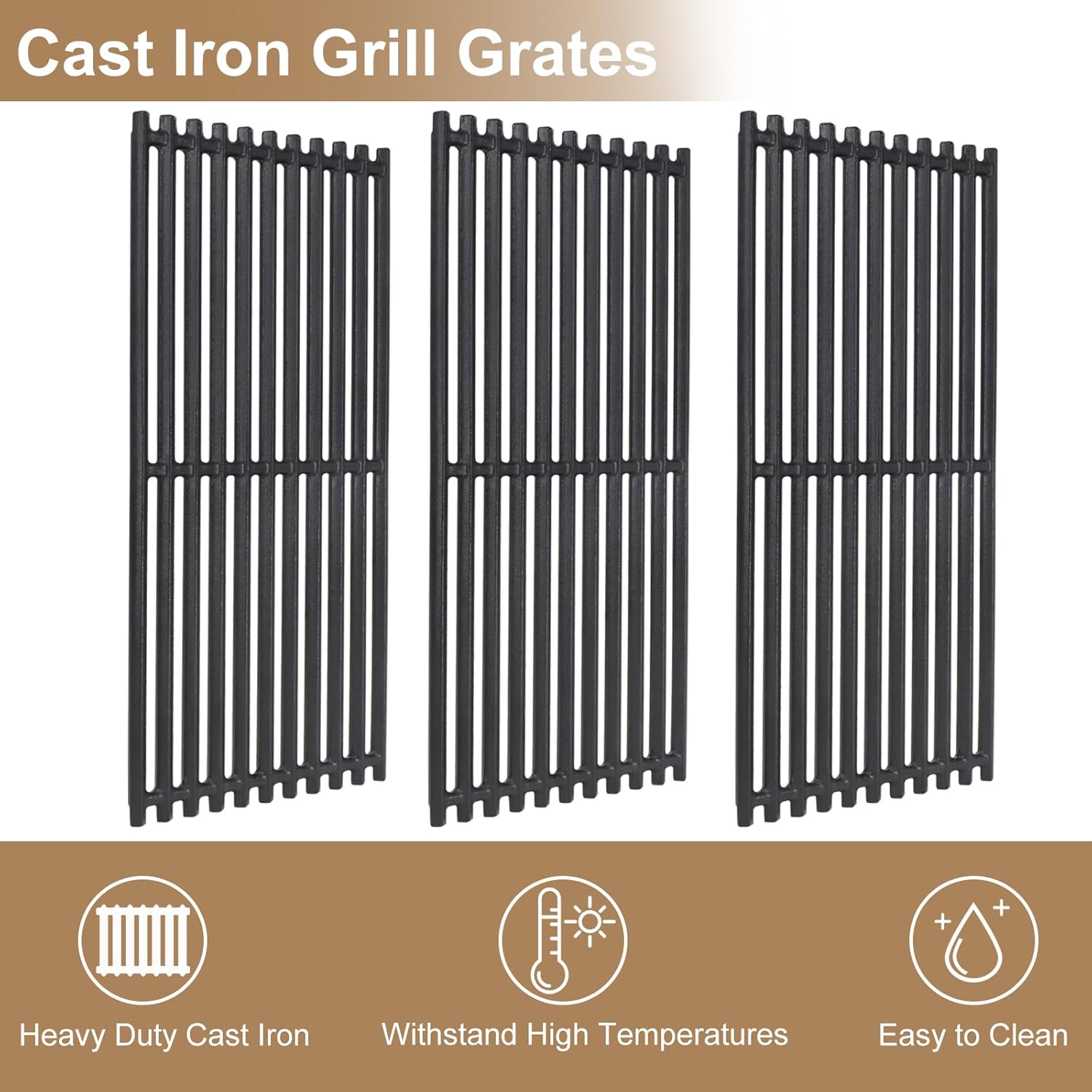 Criditpid Grill Replacement Parts for Charbroil 463241314, 463241313 Grill Models, Cast Iron Grill Grate, Stainless Steel Emitter Plates, Heat Plate, Burner Tubes, Carryover Tubes, Grill Igniter Kit.