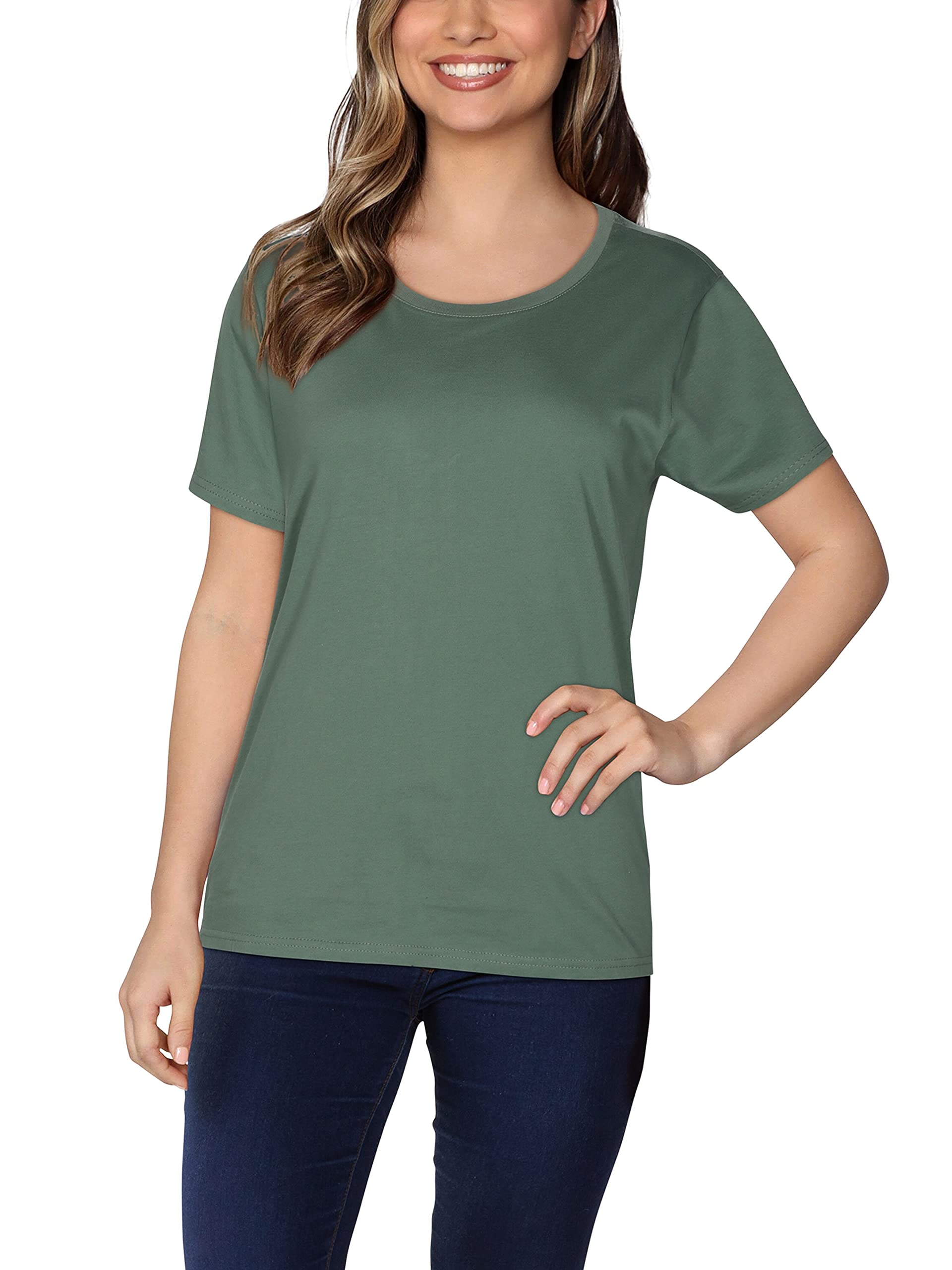 Women’s Crafted Comfort™ Pima Cotton Short Sleeve T-shirts