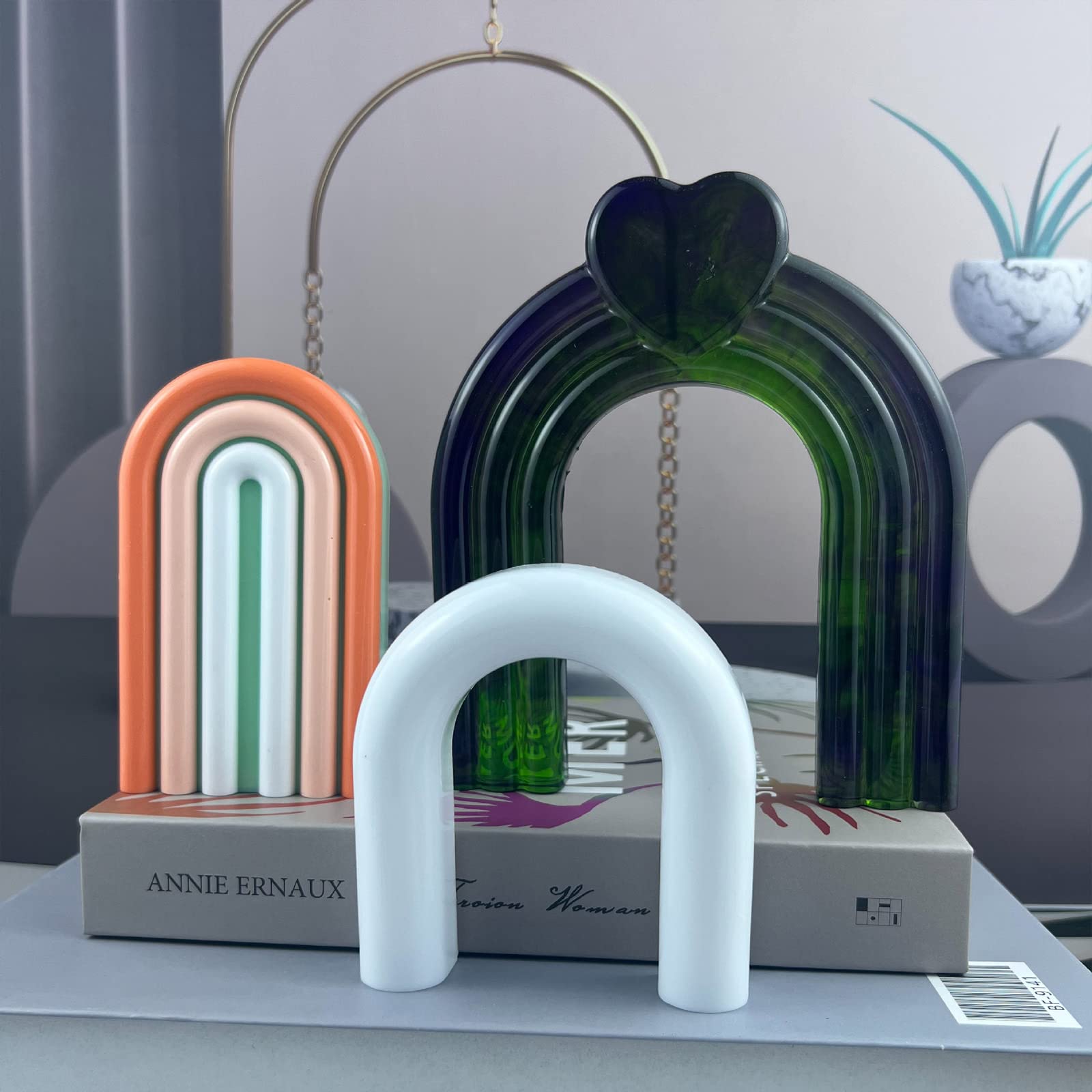 Stampo in silicone a forma di arco profumato stampo ornamento da tavolo strumenti per intonaco forniture antiaderenti