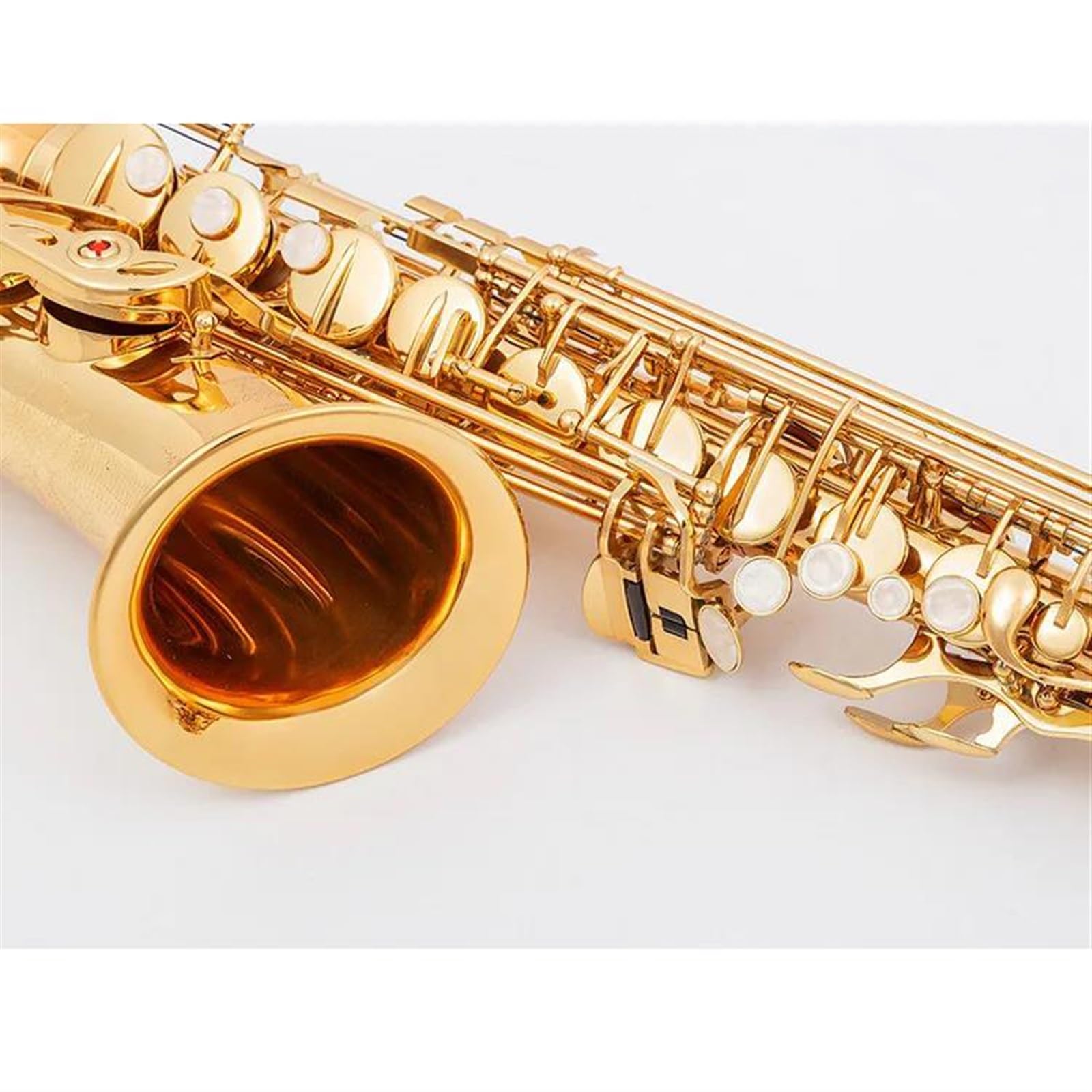 Strumento Sassofono Sassofono Contralto Drop E Professionale Sassofono Contralto Dorato Con Ancia A Fascia(Gold)