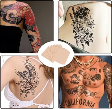 15 x 3mm Tattoo Practice Skins, Double Sided Artificial Skin, 6 x 8 Inch, Silicone Tattoo Skin, Thick Blank Tattoos, Fake Skins for Beginners and Experienced Tattoo Artists