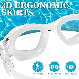 WIN.MAX Polarized Swimming Goggles Swim Pool Goggles Anti Fog Anti UV No Leakage Clear Vision for Men Women Adults Teenagers