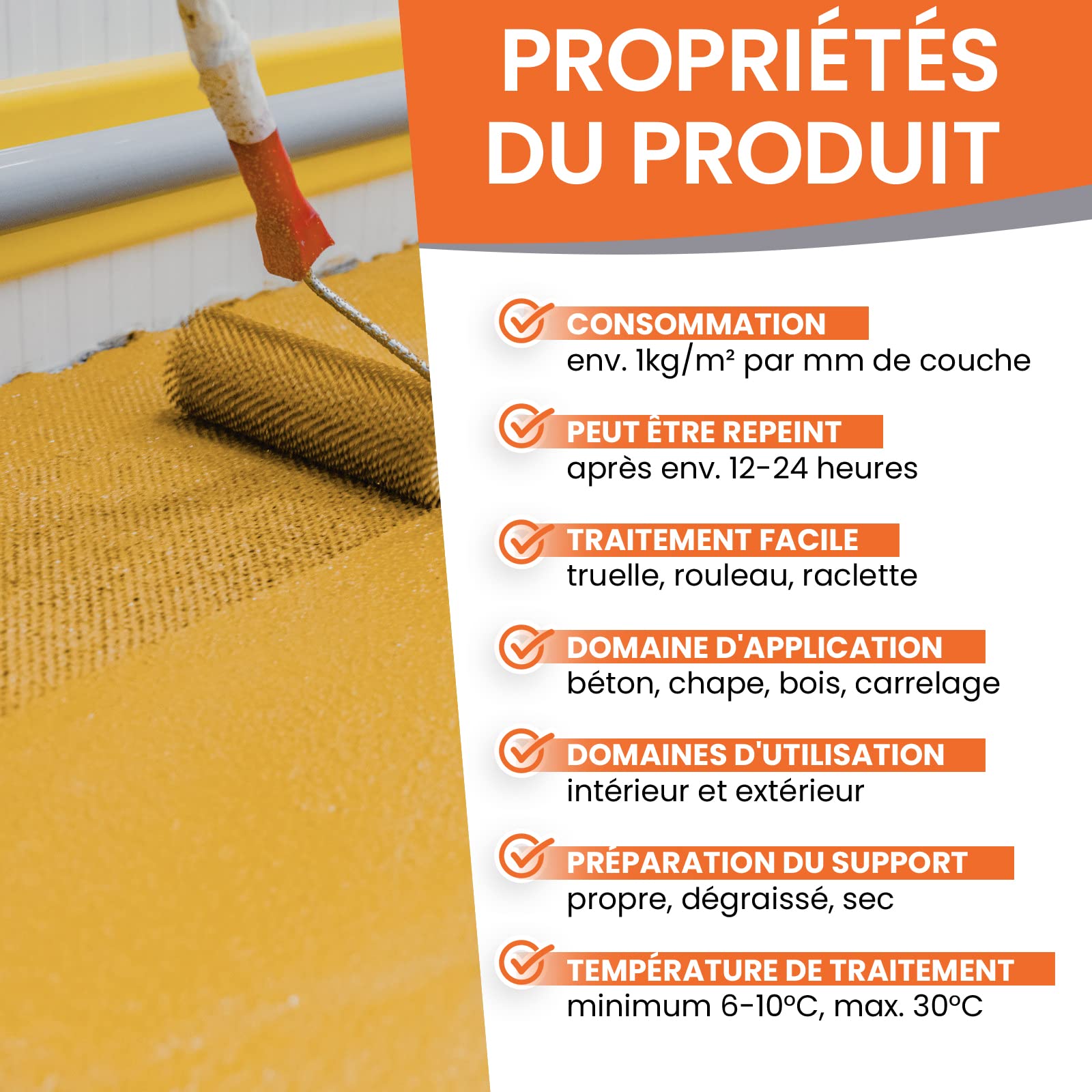 BEKATEQ PREMIUM Ragréage sol en résine époxy, Ivoire clair 10kg - Enduit d'égalisation pour niveller des sols, Mastic bicomposant pour intérieur & extérieur: épaisse, forte, sans solvants BK-205EP