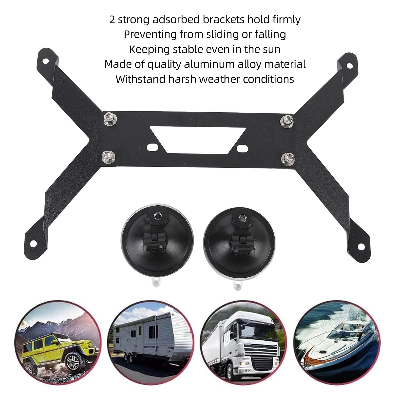 Mini Mount, Mini Car Suction Cup Mount, Strong Adsorption, Mini Mounting Kit for RV Van Boat Sunroof,Front,Rear Window,Roof