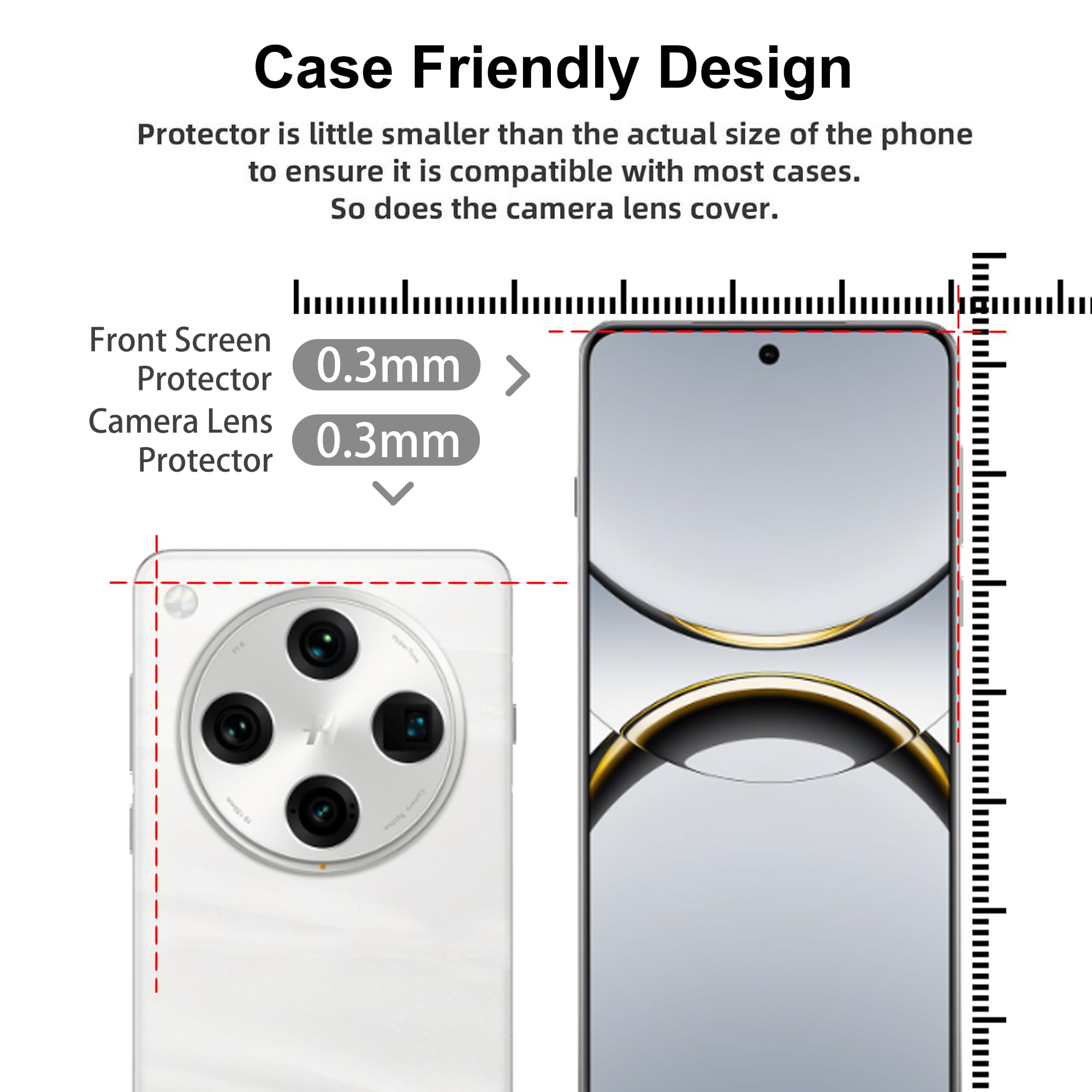 2 Pezzi Anti Spy Pellicola Protettiva in Vetro Temperato per Oppo Find X2 Pro, Copertura Completa Privacy Protezione Schermo, Anti-Spia Durezza 9H Protettiva Film