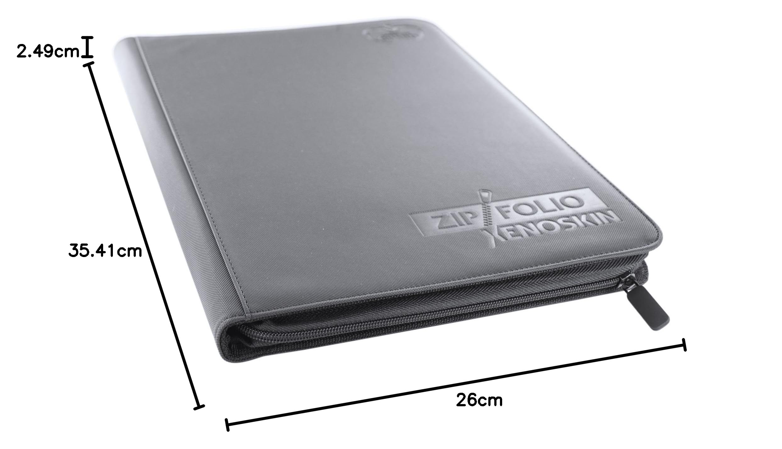 Ultimate Guard UGD010213 Zipfolio album na karty XenoSkin 360-18 kieszeni, szary
