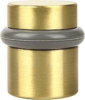 Vista 30 de Gooseneck Door Stop Wall Protector with Rubber Tip, Design House Matte Black Aluminum Door Stopper, 2-Pack, 189290-MB