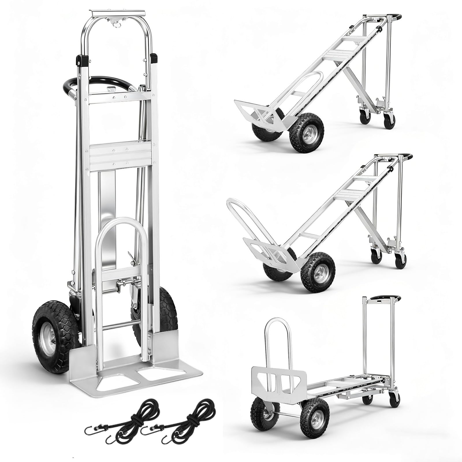 3-in-1 Folding Hand Truck - 600Lbs Capacity -11