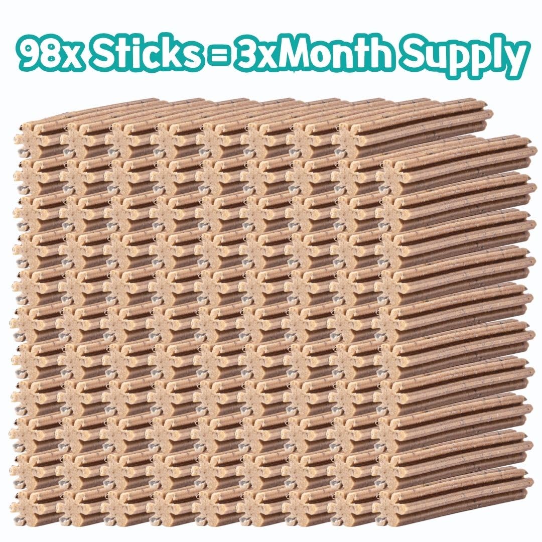 Park Life – Brush-Stix Zahnpflege-Kauartikel für Hunde mit Truthahn und Pfefferminze, 14 x 180 g, 7 mittelgroße Sticks pro Packung