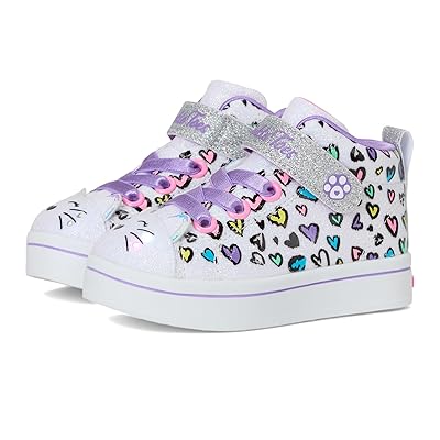 SKECHERS KIDS Twi Lites 2.0 Kitty Cutie 314388N (Toddler) Girls Shoes White/Multi