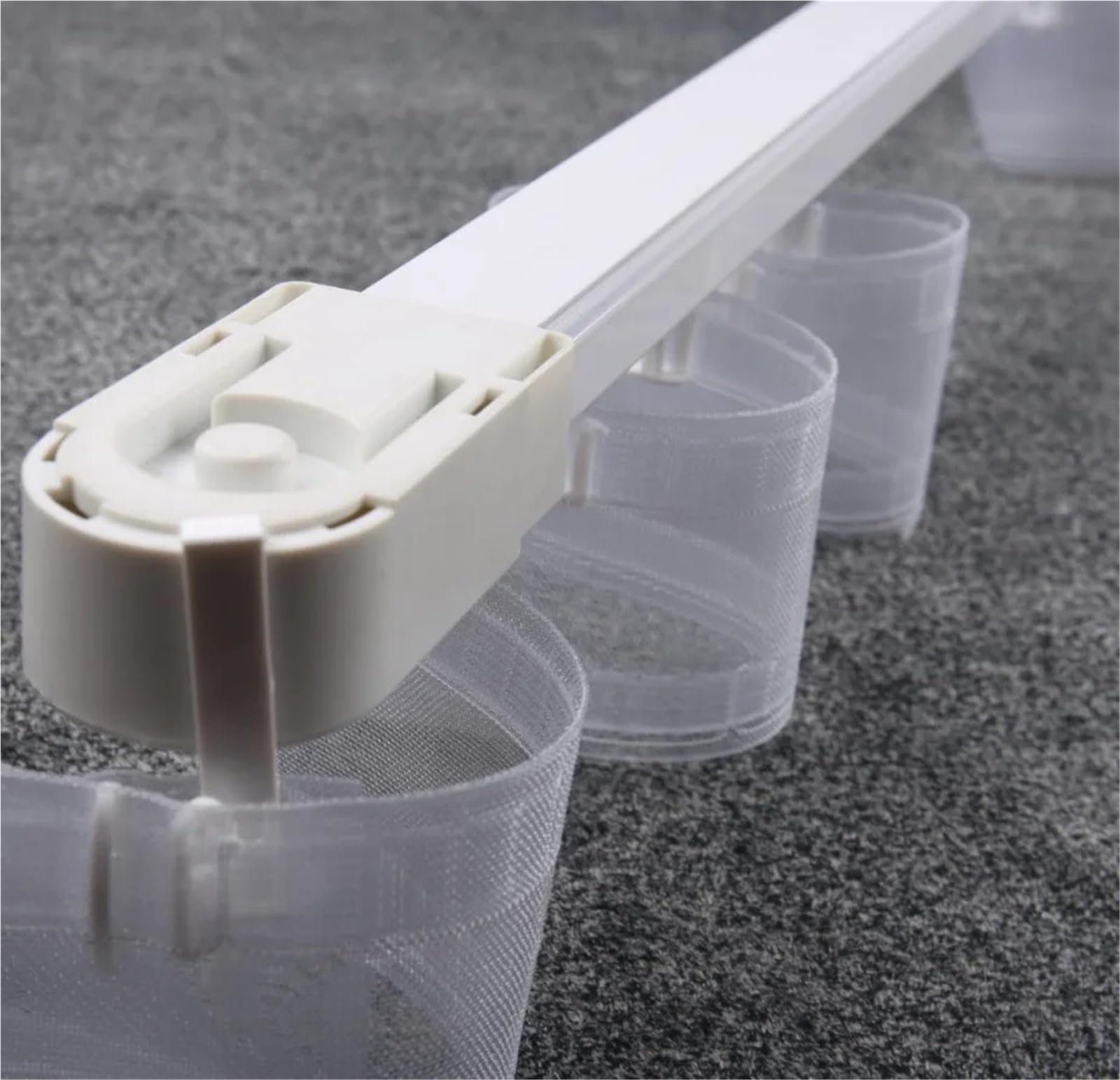 Rufflette pour Rideaux Rideau Transparent de Largeur 75mm, Bande plissée à Pincer, Accessoires Rideau Couture for la Maison, Ruban for ondulé Pliable en S(50M)