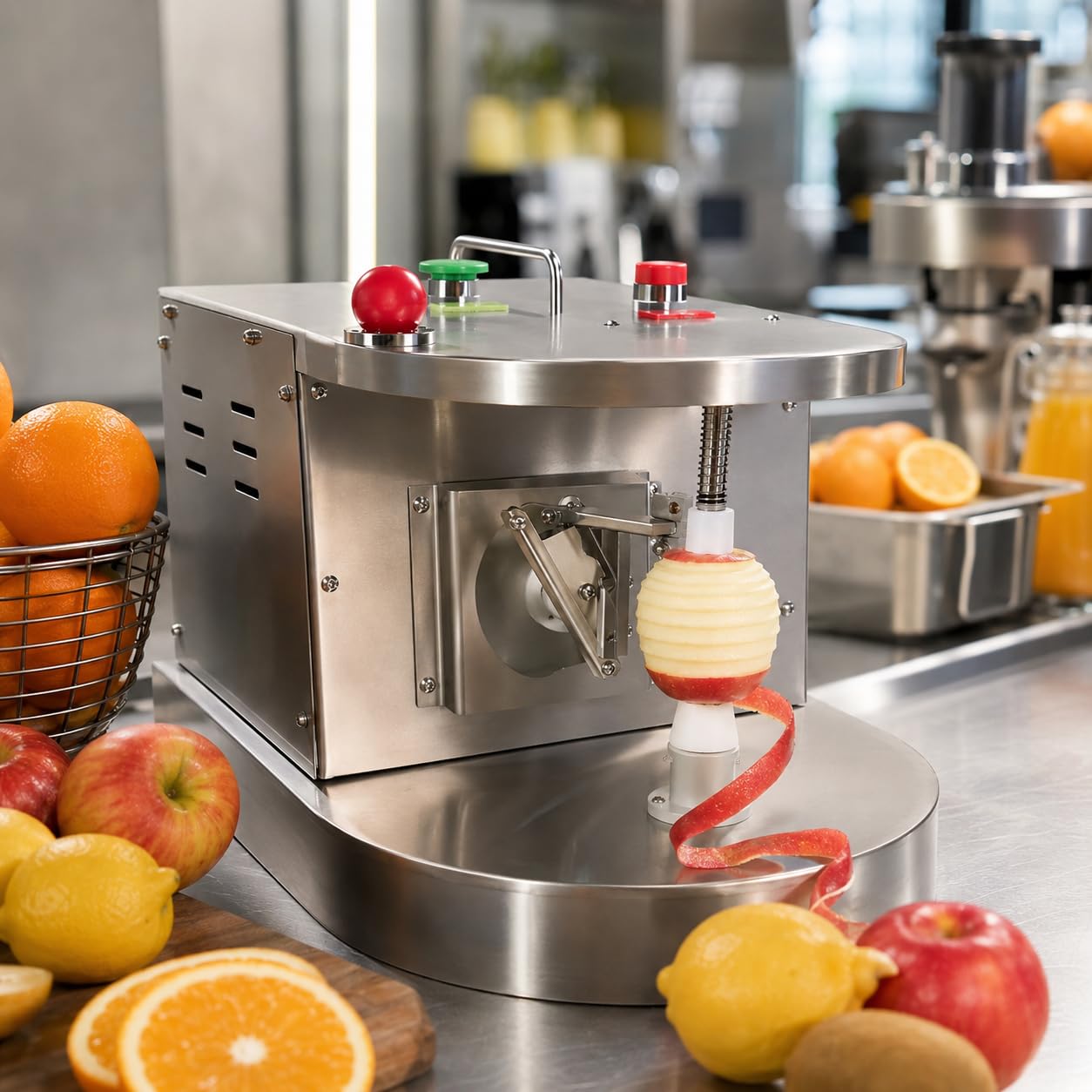 Macchina automatica di sbucciatura della frutta, sbucciatore regolabile 5