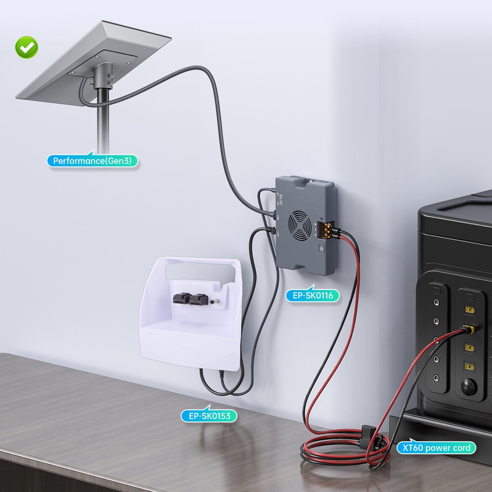 Gigabitowa Stacja Dokująca do łączy Star Minirouter, 1 Port WAN i 3 Porty LAN Koncentrator Ethernet Możliwość Montażu Naściennego lub Samoprzylepnego Instalacja Typu