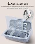 Etui de transport dur pour les withings BPM Connectez le moniteur de pression artérielle, étui de rangement pour les repas BP Moniteur Shell dur, boîtier noir seulement