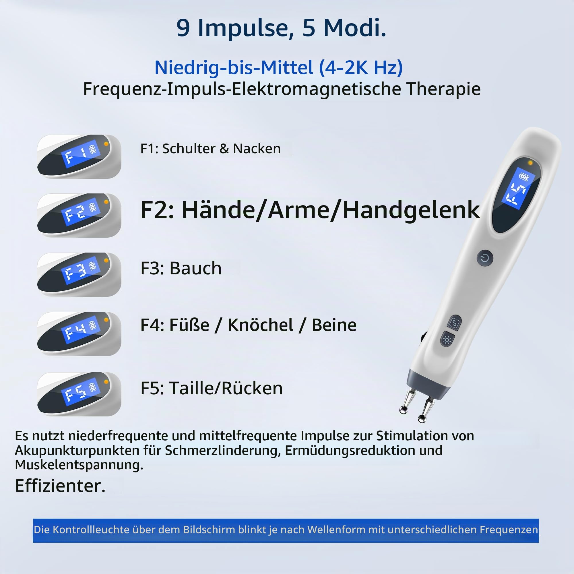 Elektronischer Akupunkturstift Akupressurstift wiederaufladbar‌